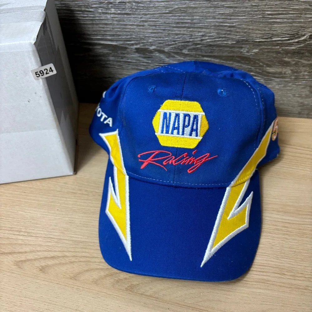Vintage‎ Napa Racing Hat Cap Strap Back Blue Michael Waltrip Toyota Nascar